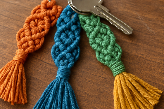 Macramé Keychains as Cute Everyday Extras illustration