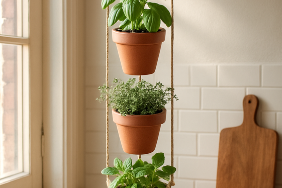 Design an Easy-to-Make Hanging Herb Garden illustration