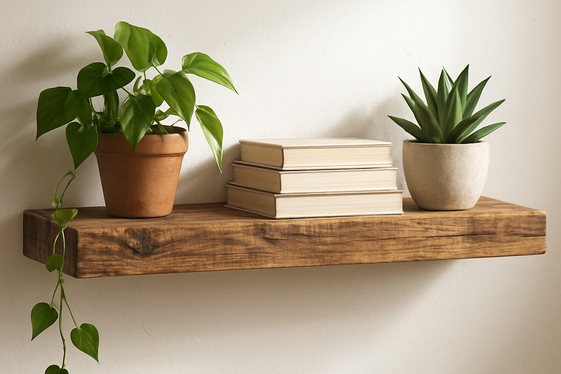 Build a Rustic Floating Shelf with Reclaimed Wood illustration