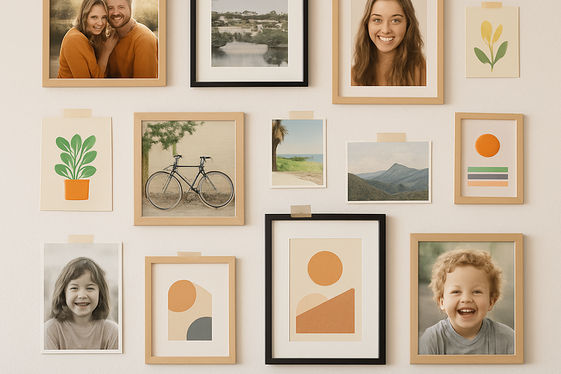 Design a Personalized Photo Collage Wall illustration