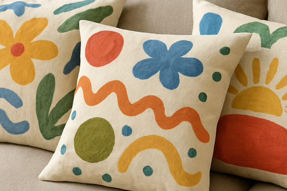 Sew Your Own Patterned Throw Pillows illustration
