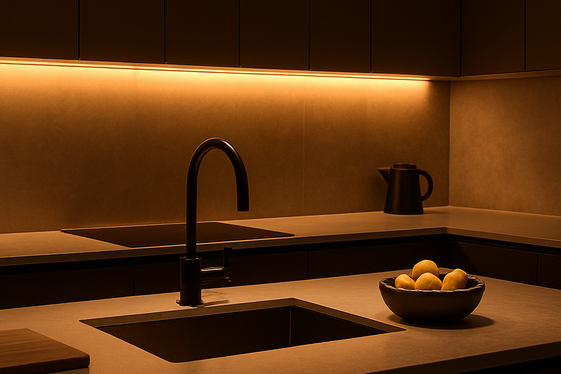Ambient Countertop Lighting Ideas illustration