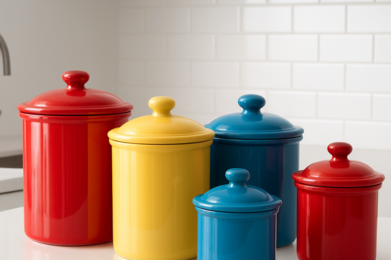 Colorful Ceramic Canisters to Add Cheer illustration
