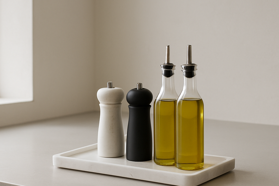 Minimalist Marble Tray for Daily Essentials illustration
