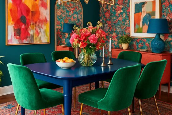 Use Bold, Colorful Furniture Pieces illustration