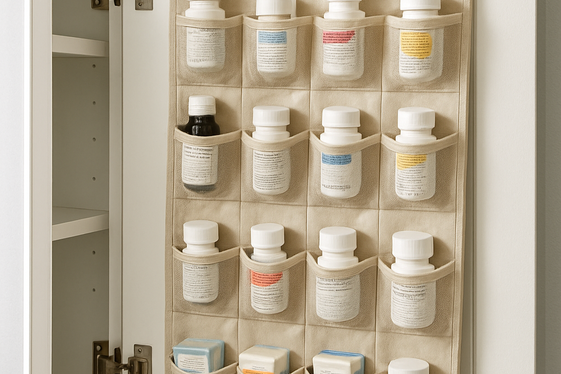 Install Over-the-Door Organizers for Extra Space illustration