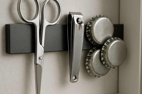 Add Magnetic Strips for Metal Tools and Small Bottles illustration