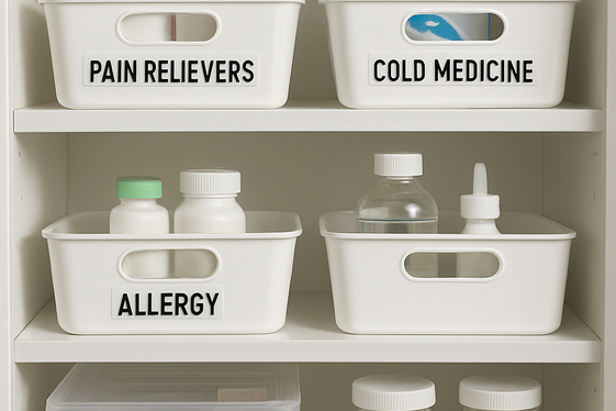 Label Containers and Shelves for Quick Identification illustration
