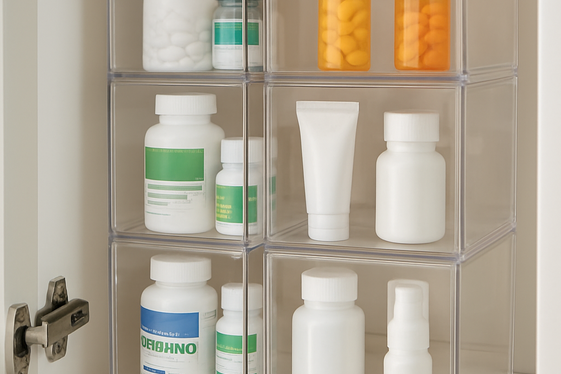 Use Stackable Acrylic Drawers for Visibility illustration