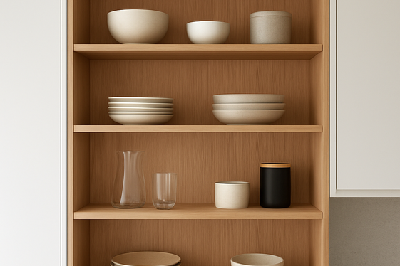 Built-In Open Shelving for Seamless Look illustration