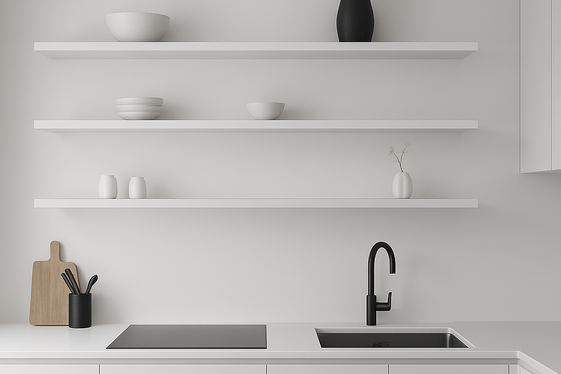 Floating Shelves with Hidden Supports illustration