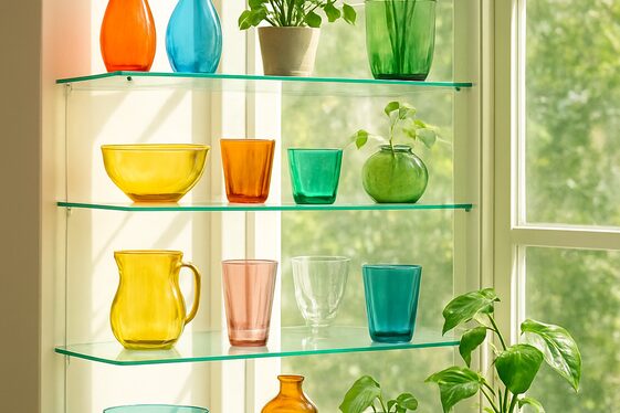 Glass Shelves for a Light and Airy Kitchen illustration