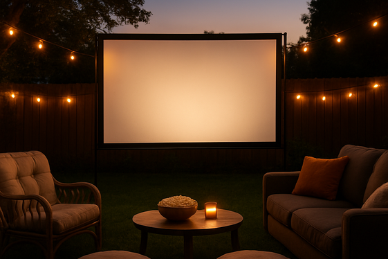 Make a DIY Movie Night Spot illustration