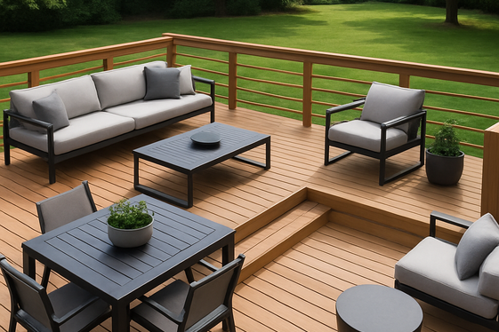 Build a Multi-Level Deck for Extra Space illustration