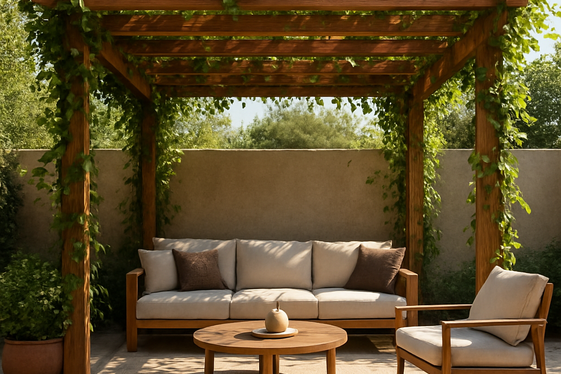 Incorporate a Stylish Pergola for Shade illustration
