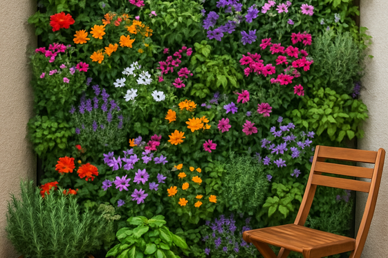 Craft a Vertical Garden Wall illustration