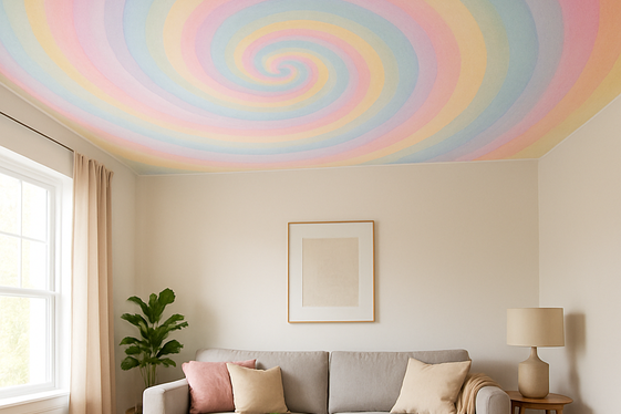 Statement Rainbow Ceiling Designs to Look Up To illustration