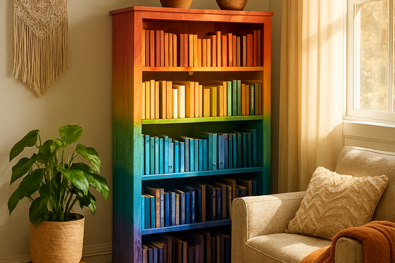 Painted Rainbow Furniture to Brighten Corners illustration