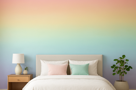 Subtle Ombre Walls with a Rainbow Twist illustration