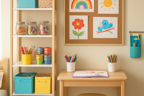 Creative Art and Craft Nook illustration