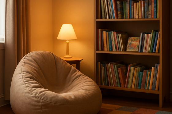 Cozy Reading Corner illustration