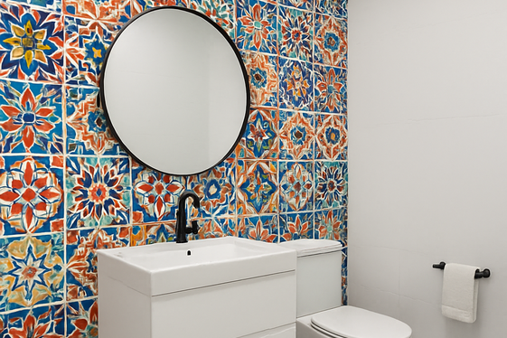 Use Patterned Tiles to Create a Feature Wall illustration