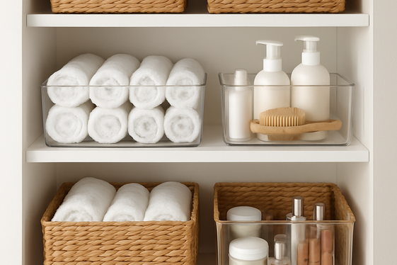 Incorporate Stylish Storage Baskets and Bins illustration