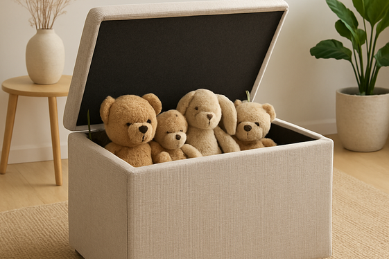 Multifunctional Storage Ottoman with Hidden Compartment illustration