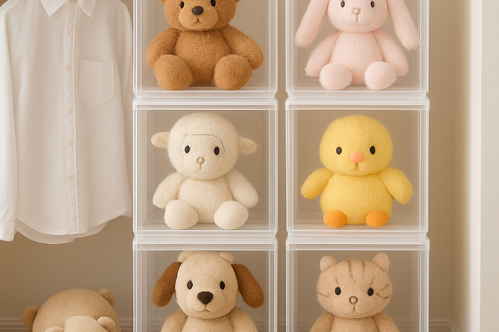 Clear Plastic Storage Cubes for Visibility illustration