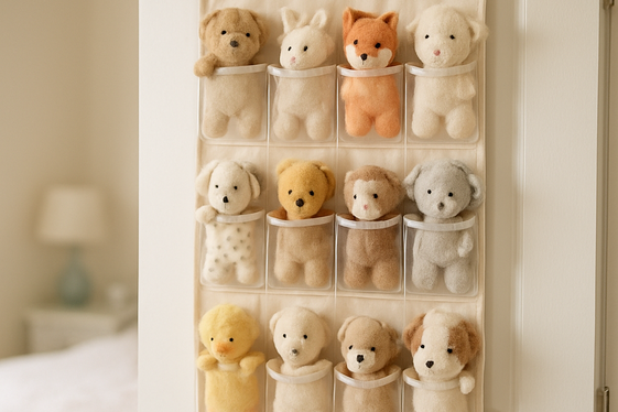 Hanging Shoe Organizers for Lightweight Toys illustration