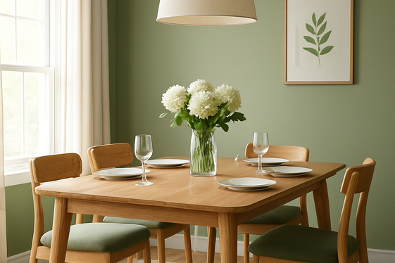 Sage Green in Dining Rooms for Inviting Vibes illustration