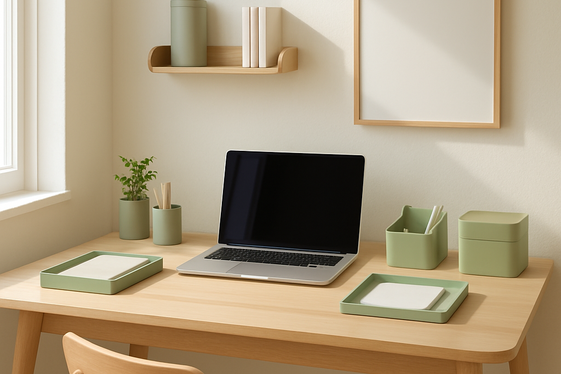 Sage Green Office Decor to Boost Calm and Focus illustration