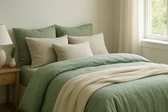 Sage Green Bedding for a Tranquil Bedroom Retreat illustration