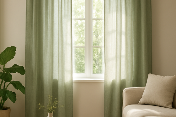 Sage Green Curtains to Soften Natural Light illustration