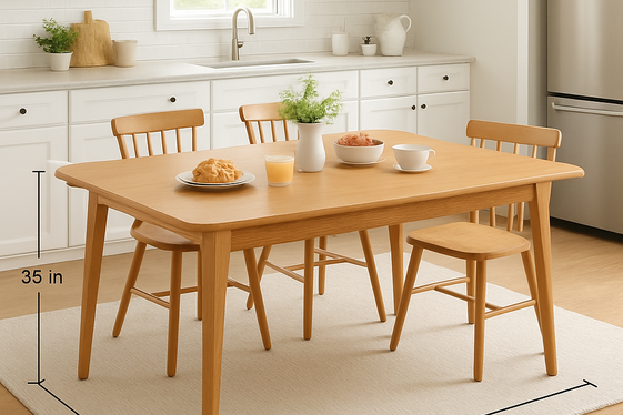 Choosing the Perfect Size for Your Kitchen Table illustration