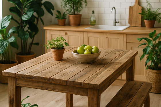Eco-Friendly and Sustainable Table Options illustration