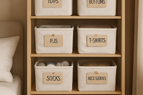 Label All Storage Bins to Stay Organized illustration