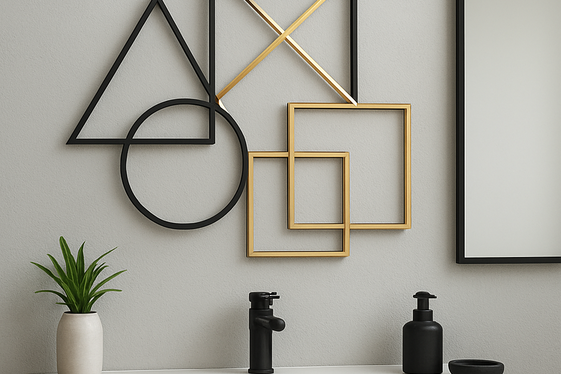 Use Metal Wall Art to Add Texture illustration