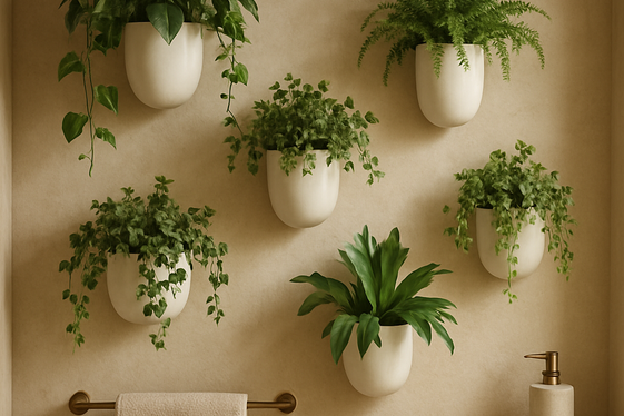 Hang Plants in Wall Planters for Freshness illustration