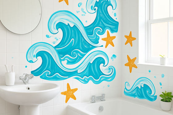 Use Waterproof Wall Decals for Easy Makeover illustration