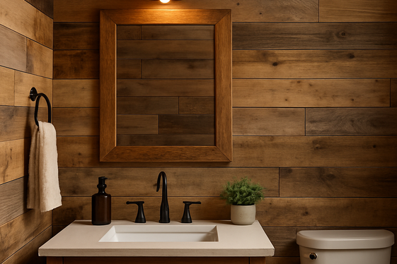 Incorporate Natural Elements with Wood Accents illustration