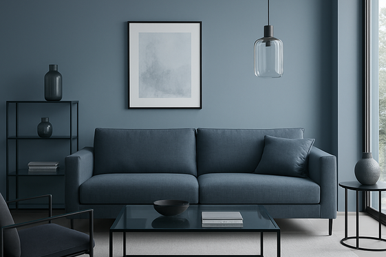 Steel Blue Elegance: Cool and Understated illustration