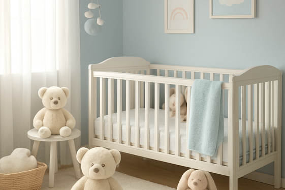 Baby Blue Bliss: Soft Pastel for Nurseries and More illustration