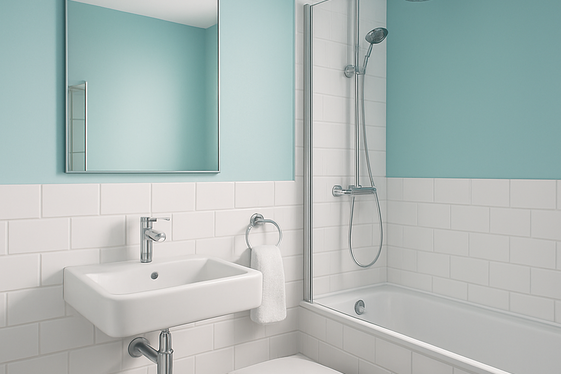 Serene Shores: Light Aqua Blue to Brighten Your Space illustration