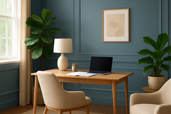 Tranquil Depths: Dusty Blue for Subtle Sophistication illustration