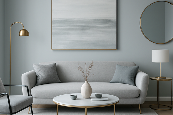 Ocean Whisper: Pale Blue-Gray for Modern Calm illustration