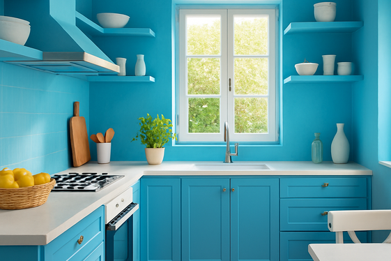 Mediterranean Blue: Vibrant Cerulean for Energy illustration