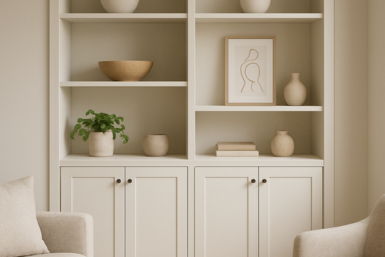 Embrace Built-In Shelving for a Custom Look illustration