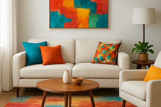 Add Pops of Color with Accent Pieces illustration
