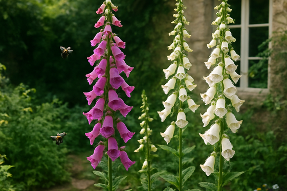 Plant Billowing Foxgloves for Height and Drama illustration